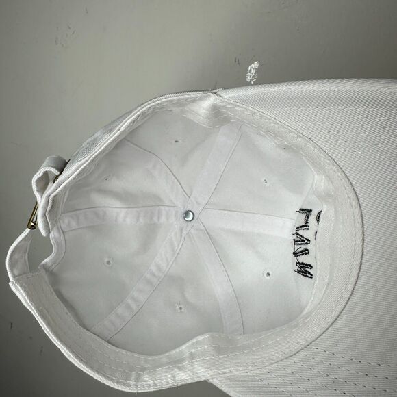 NWOT Livin Cool White Adjustable Baseball Cap Hat Black Livin Cool Graphic OS main image 10